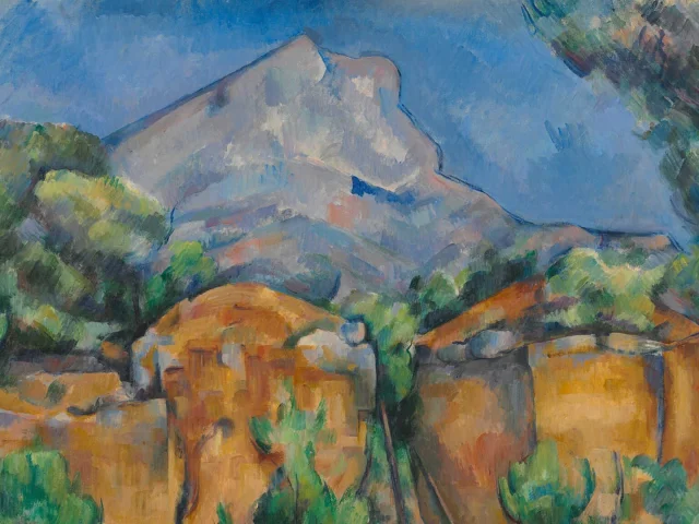 La Montagne Sainte Victoire Vue De La Carriere Bibemus Par Paul Cezanne