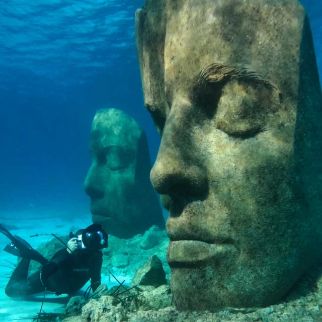Sculptures sous-marines de l'Ecomusee sous-marin de Sainte-Marguerite