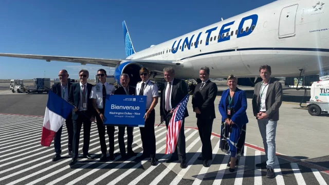 Lancement du vol Washington Nice