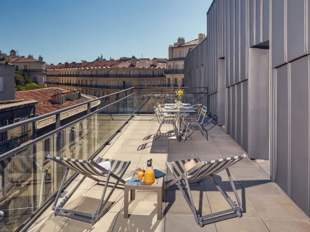 Vue terrasse Hôtel Ligo Marseille Provence