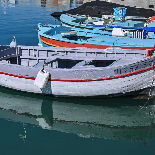 Barques de pêcheurs sur le port de Cros-de-Cagnes