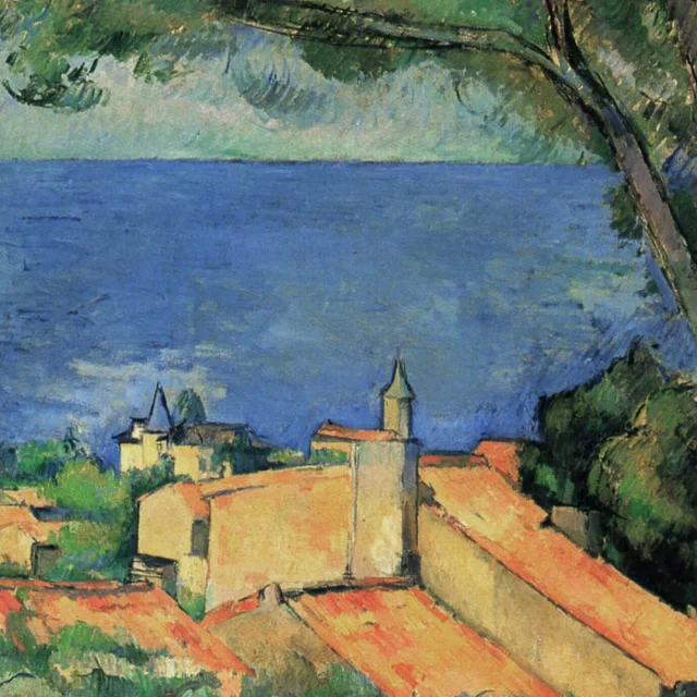 L'Estaque Aux Toits Rouges par Paul Cezanne