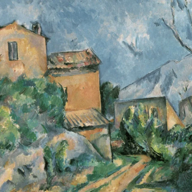 La Maison Maria Avec Une Vue Du Chateau Noir de Paul Cezanne