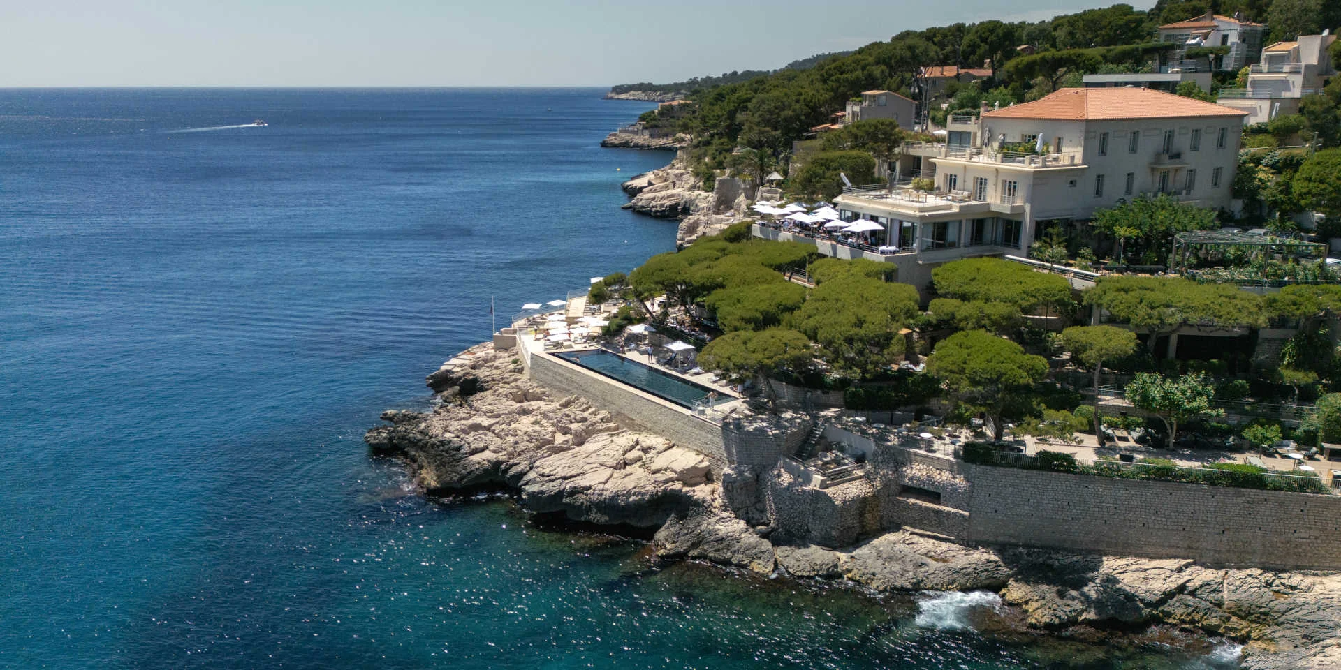 Vue Aerienne Hotel Roche Blanche Cassis Provence