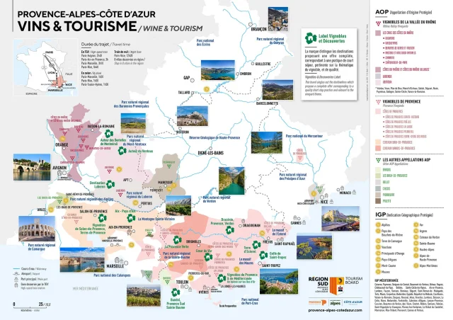 Carte Des Vins Provence Alpes Cotedazur 202506 Fr En