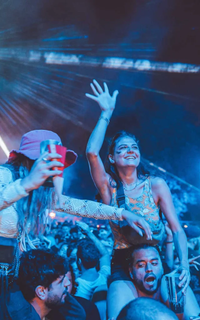 Group of young people in the audience at a Marsatac concert