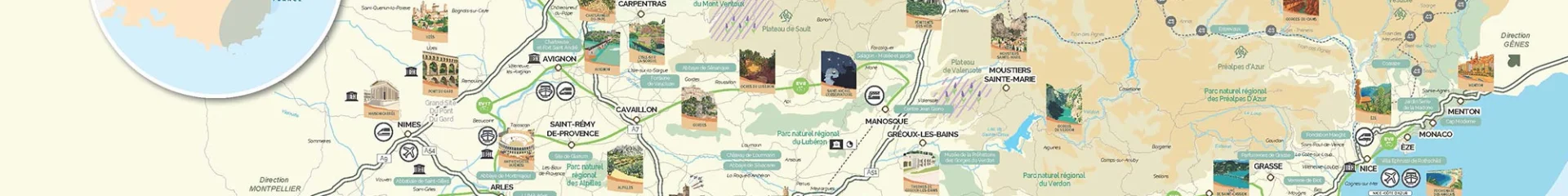 Carte Top Sites Naturels Culturels