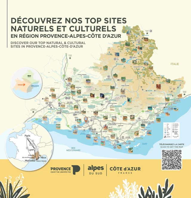 Carte Top Sites Naturels Culturels