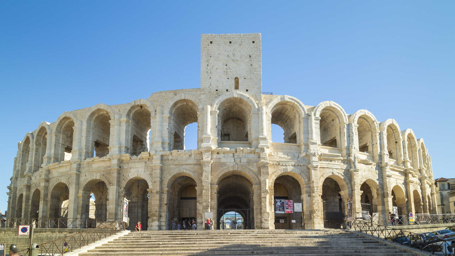 Les arènes d'Arles vues de l'extérieur