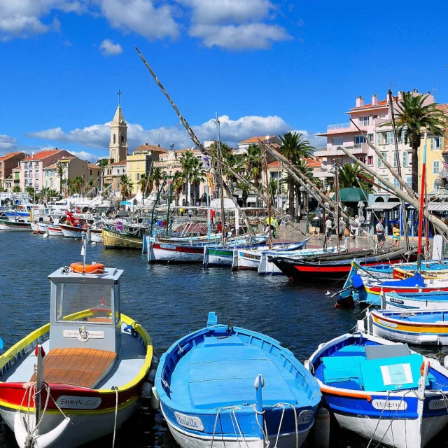 Boats in the port of Sanary-sur-Mer