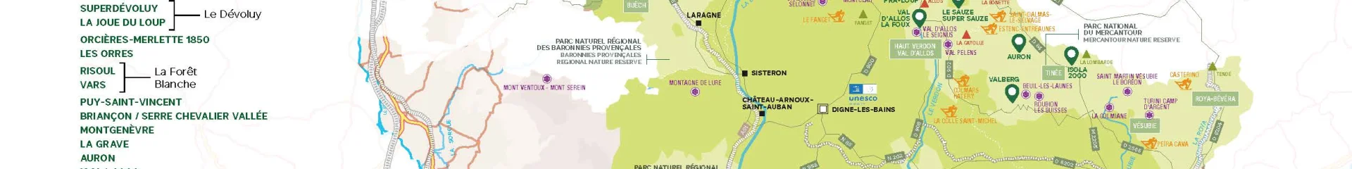 Map Southern French Alpes 202509