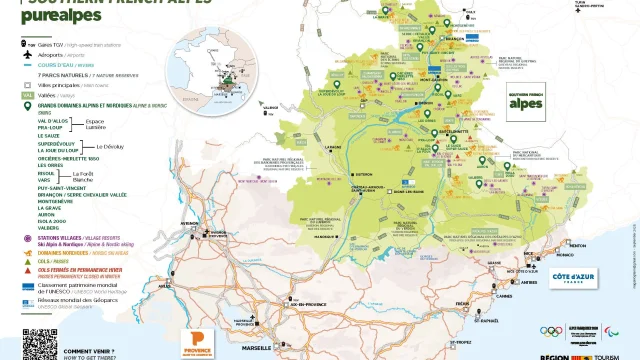 Map Southern French Alpes 202509
