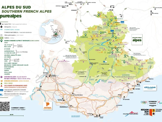 Map Southern French Alpes 202509
