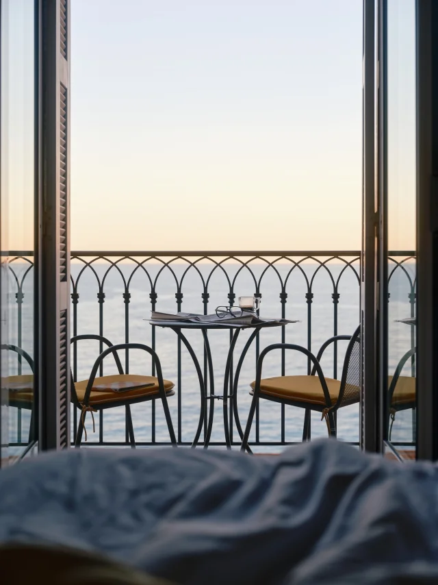 Chambre supérieure vue mer La Pérouse Nice Côte d'Azur