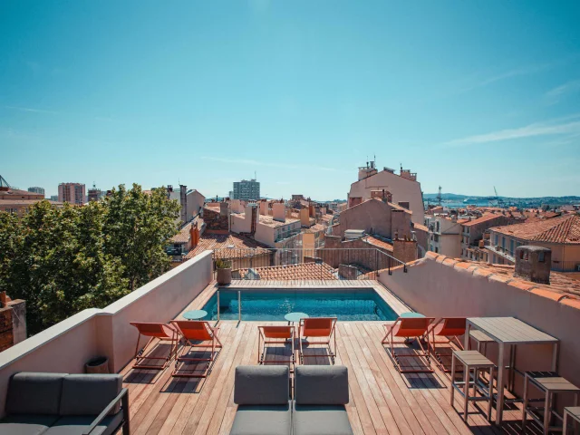 Vue Rooftop Grand Hôtel Dauphiné Toulon Provence