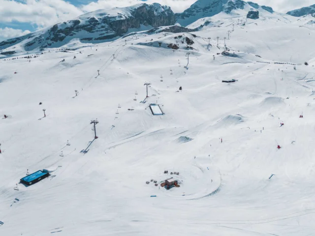 Le snowpark de Superdévoluy
