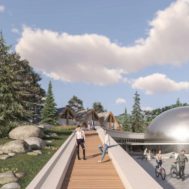 Valberg Departmental Environment and Observation Centre, view of the dome