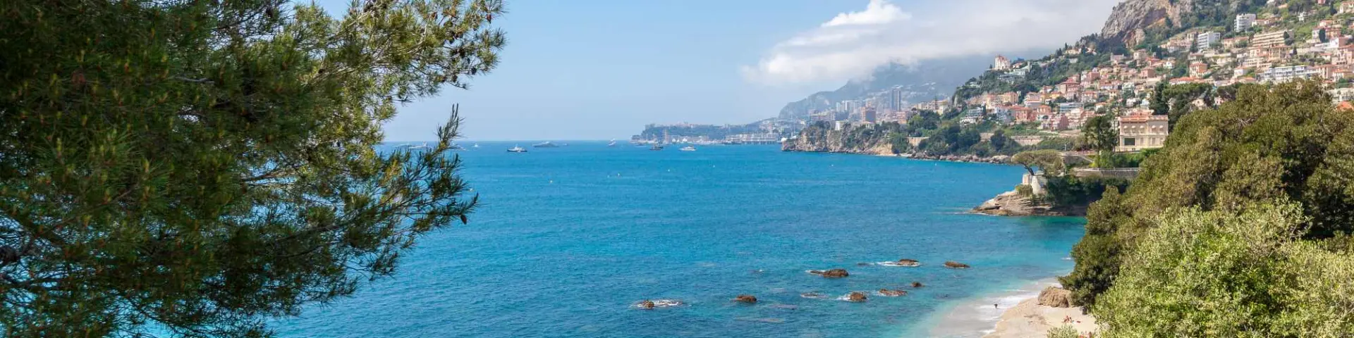 Plage à Roquebrune Cap Martin