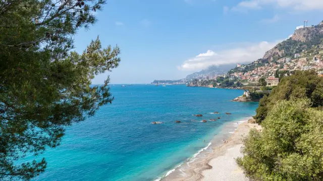 Plage à Roquebrune Cap Martin