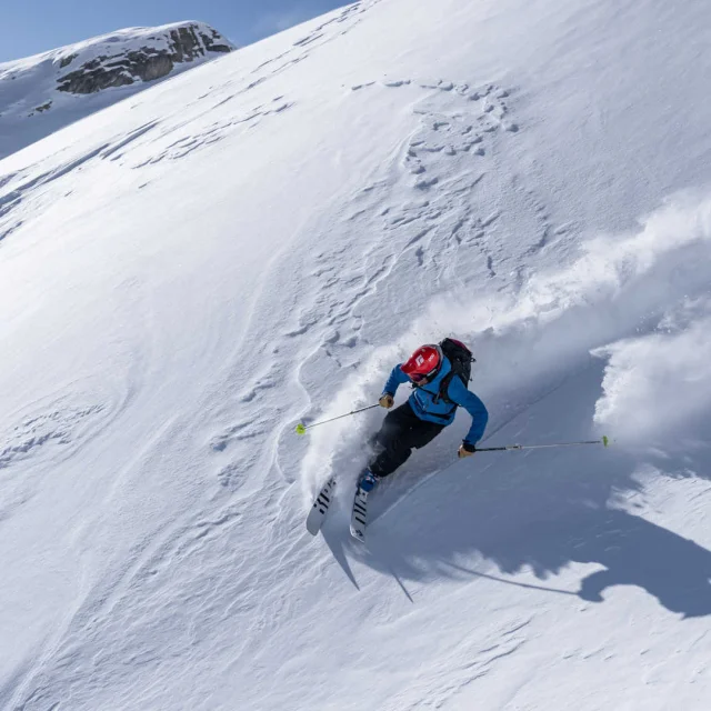Ski touring in the Blanche Valley