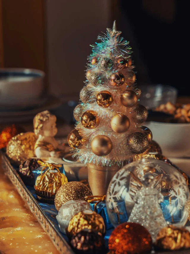 Une table décorée pour Noël