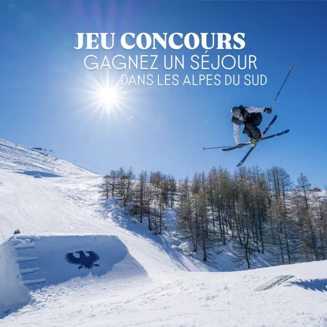 Skieur Serre Chevalier Jeu Concours CRT Provence-Alpes-Côte d'Azur X Région Sud X Garrigae La Caserne de Briançon