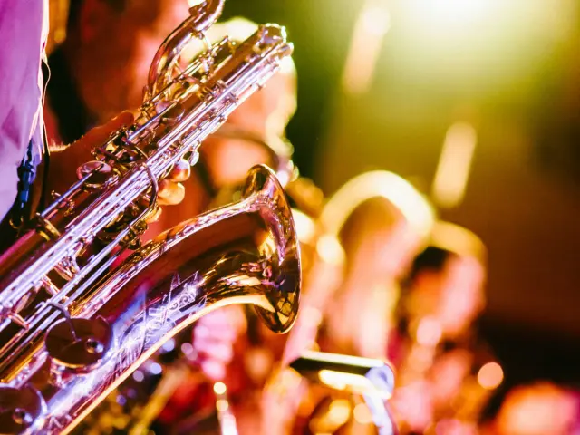 Jazz concert at dusk