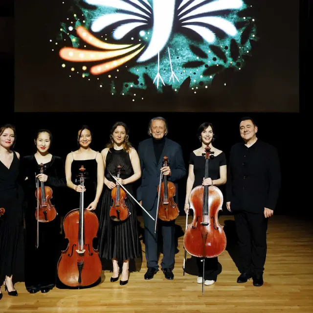 Pastorale-Sinfonie. Fidelio-Quartett: Camille Fonteneau und Verena Chen, Violinen – Léa Hennino, Viola –Maria Andrea Mendoza, Cello. Gérard Caussé, Viola. Caroline Sypniewski, Cello. Grégoire Pont